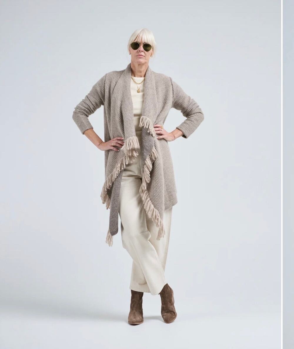 Lauren Manoogian Knitweave Coat Cardigan Baby Alpaca Merino Size 1 Oatmeal